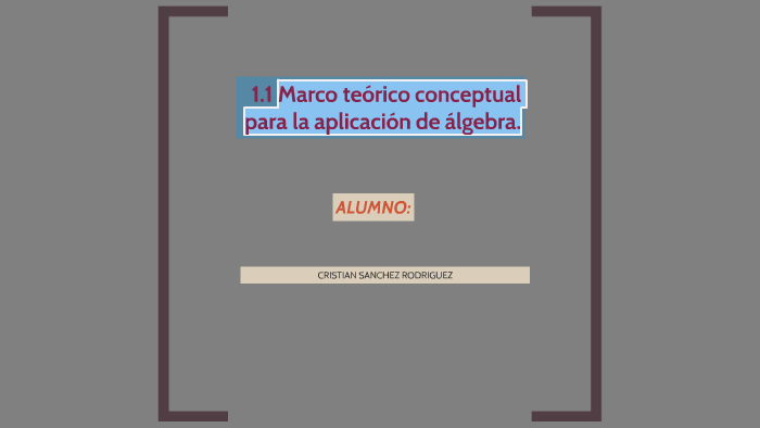 Marco Teorico Conceptual Para La Aplicacion De Algebra By Cristian Sanchez Rodriguez On Prezi 8146