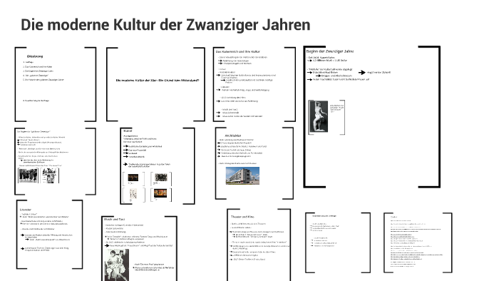 Moderne Kultur Der Zwanziger Jahre By Vivien Ehlers On Prezi