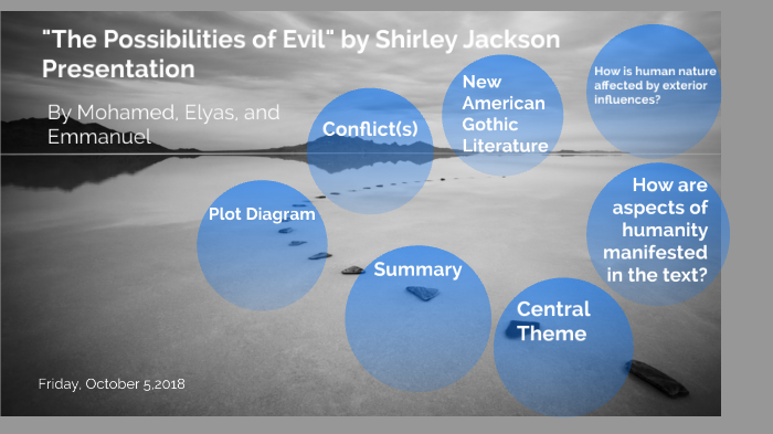 The Possibilities Of Evil Shirley Jackson Slideshow Mohamed Yusuf