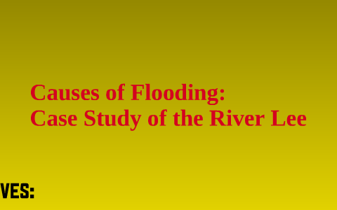 human causes of flooding case study