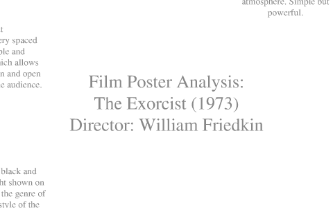 Film Poster Analysis: The Exorcist by Alyshea Jackson on Prezi