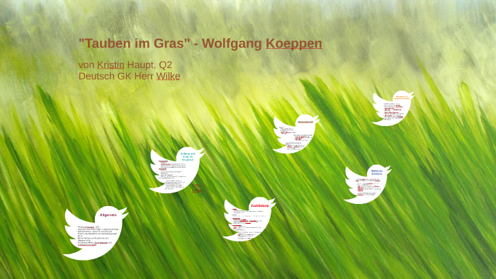 Tauben Im Gras Wolfgang Koeppen