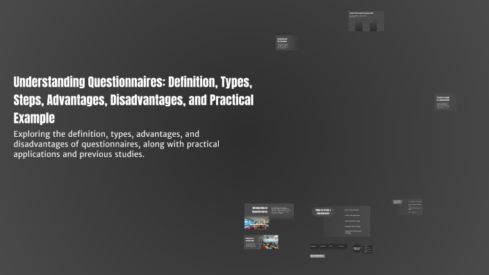Questionnaire Def Understanding Questionnaires: Definition, Types, Steps, Advantages ...