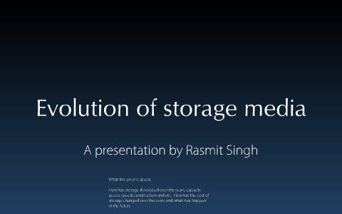 Evolution of storage media by Rasmit Singh on Prezi