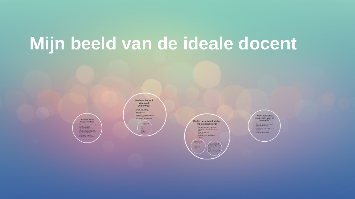 Mijn Beeld Van De Ideale Docent By S D On Prezi