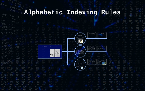 Alphabetic Indexing Rules by Chiristian Wilmoth on Prezi