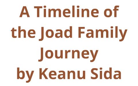 joad family journey map