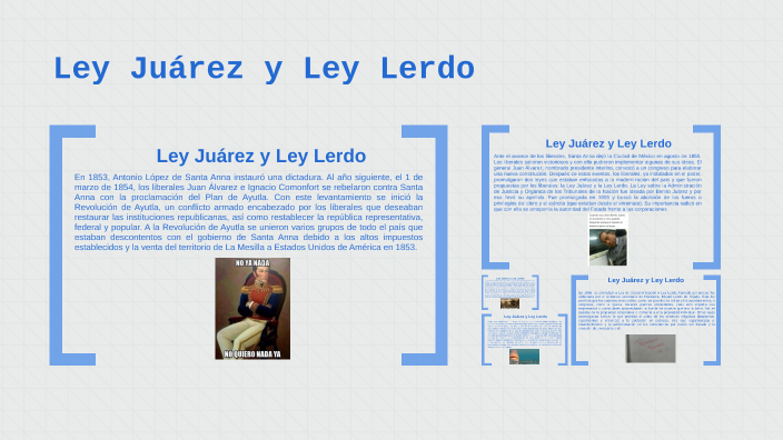 Ley Juárez y Ley Lerdo by Ricardo Granados Andrade on Prezi