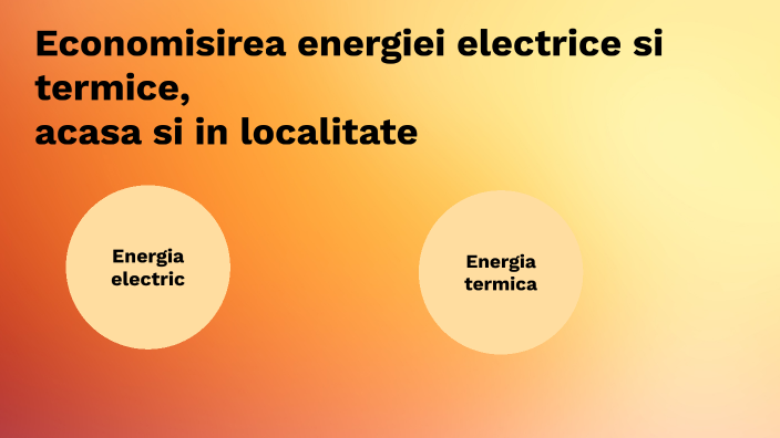 Economisirea Energiei Electrice Si Termice, Acasa Si In Locuinta By ...