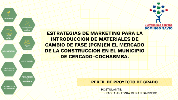 PERFIL DE PROYECTO DE GRADO by Paola Durán on Prezi