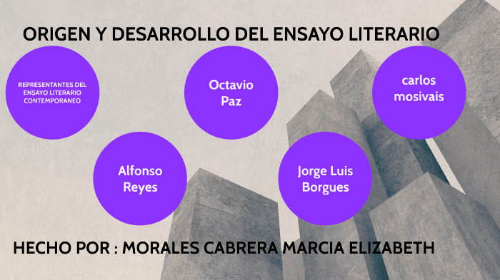 origen y desarrollo del ensayo literario by Elizabeth morales on Prezi