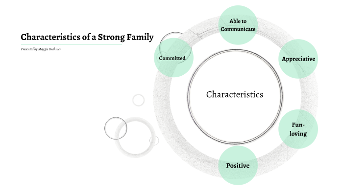 characteristics of a strong family essay