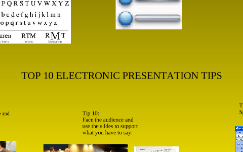 effective electronic presentation