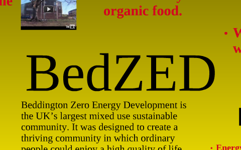 bedzed case study gcse geography