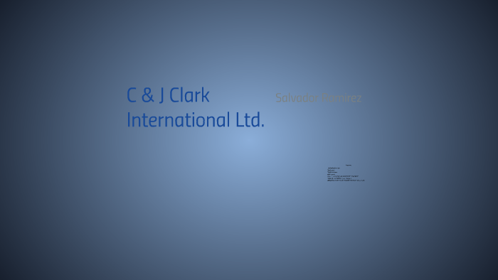 c & j clark international ltd