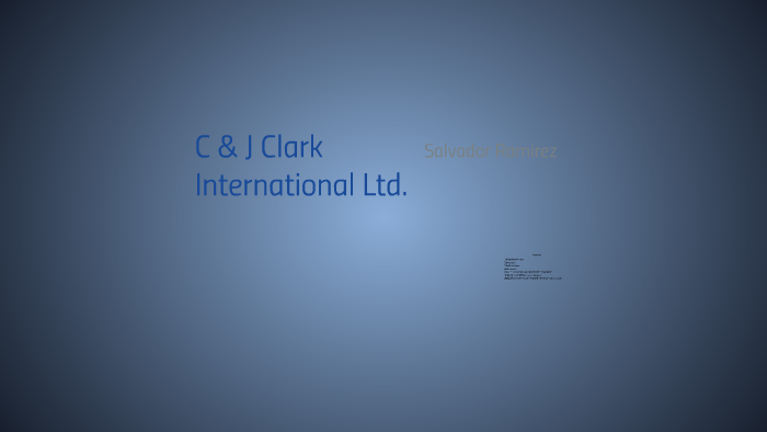 c & j clark international limited