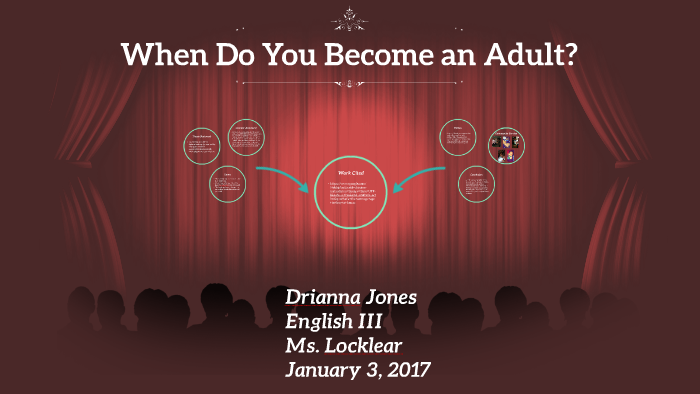 When Do You Become An Adult? By Drianna Jones