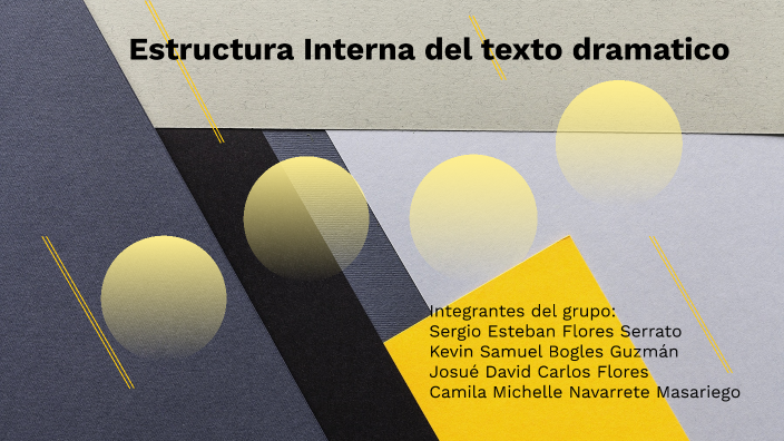 Estructura Interna Del Texto Dramático By Camila Michelle Navarrete