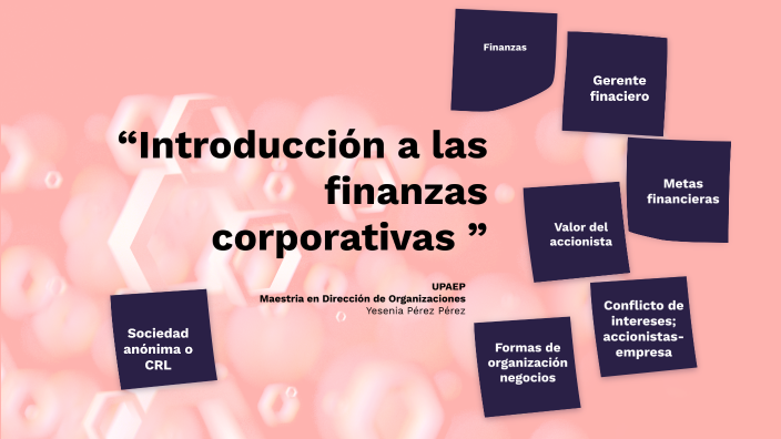Introducción a las finanzas corporativas by Yesenia Pérez Pérez on Prezi