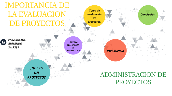Importancia De La Evaluacion De Proyectos By Armando Paez On Prezi 5169