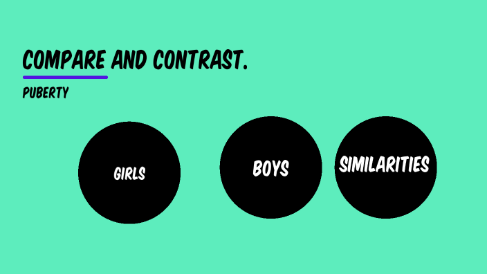 compare and contrast puberty by DEAN KING on Prezi