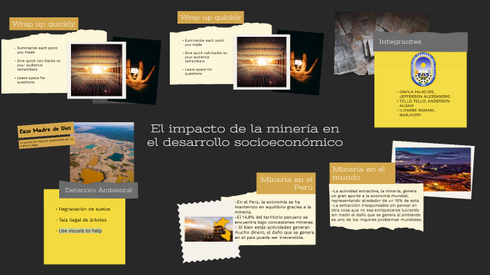 El impacto de la minería en el desarrollo socioeconómico by Jefferson ...