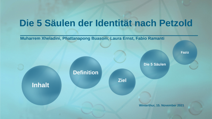 Die 5 Säulen der Identität nach Petzold by Muharrem Xheladini on Prezi