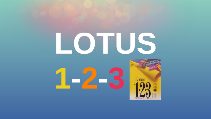 Lotus 1 2 3