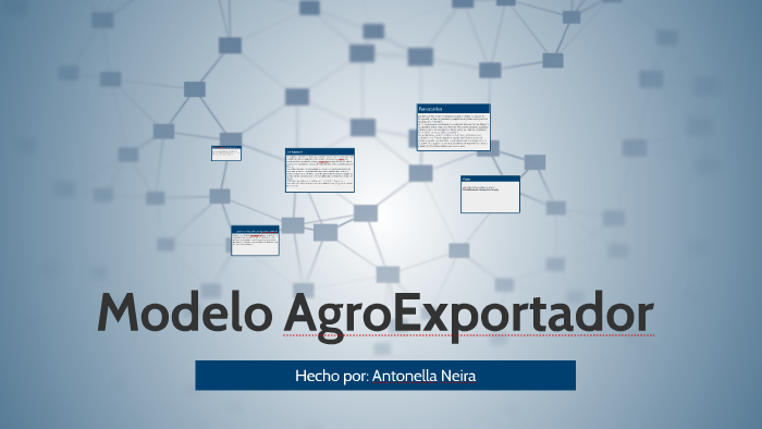 Modelo Agroexportador By Anto Neira