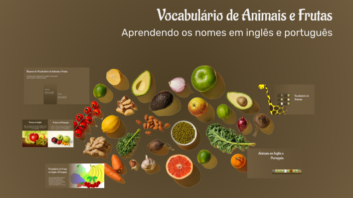 Vocabulário de Animais e Frutas by Liliane Nascimento on Prezi
