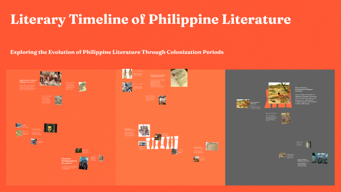 Literary Timeline of Philippine Literature by Rosalia Mae Recare on Prezi