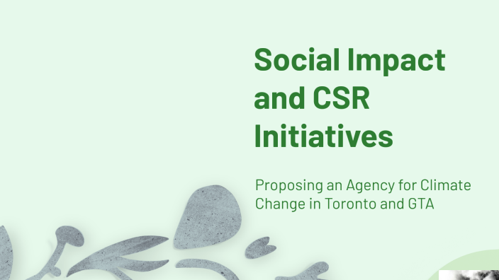 Social Impact and CSR Initiatives by krishna kannaiya on Prezi