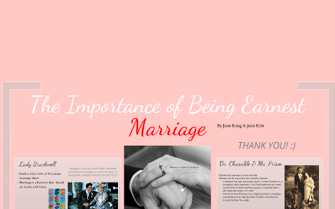 the importance of being earnest marriage essay