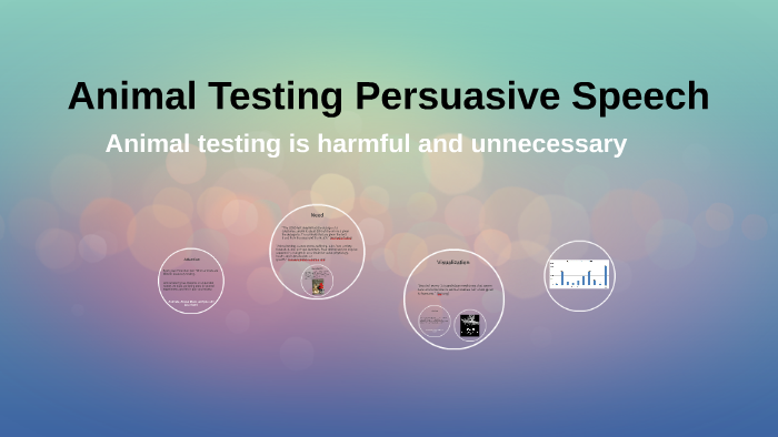 against animal testing persuasive speech