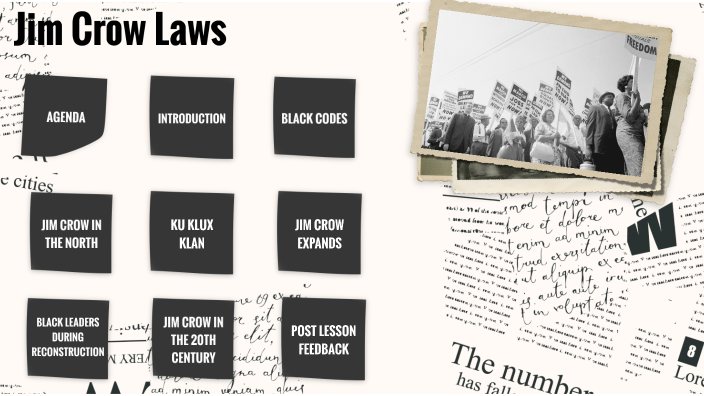Jim Crow Laws by Adrienne Moss on Prezi