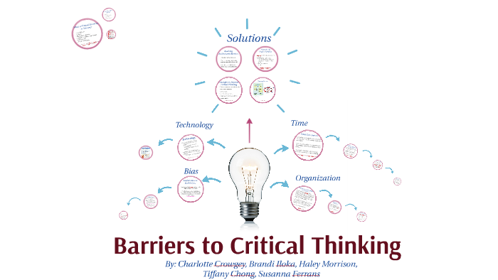 critical thinking barriers are