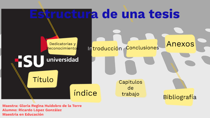 Estructura de una tesis by Ricardo Lopez Glez. on Prezi