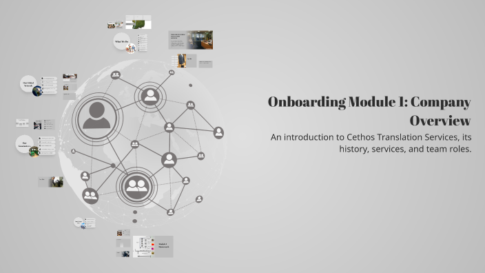 Onboarding Module 1: Company Overview by Raminder Shah on Prezi