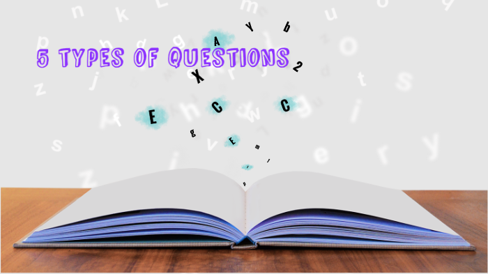 types of questions in english presentation