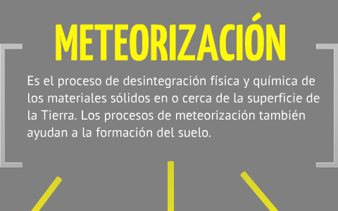 proceso de oxidación por meteorización química