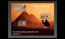 Egyptian webquest